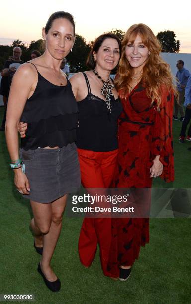 Rosemary Ferguson, Sadie Frost and Charlotte Tilbury attend the London launch of intothewhite, Darren Strowger's ambitious new tech platform raising...
