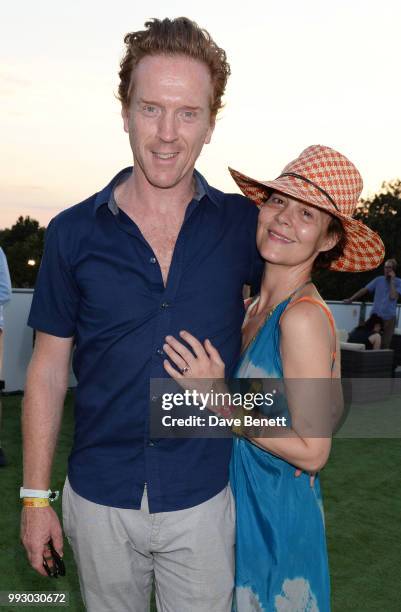 Damian Lewis and Helen McCrory attend the London launch of intothewhite, Darren Strowger's ambitious new tech platform raising money for Teenage...