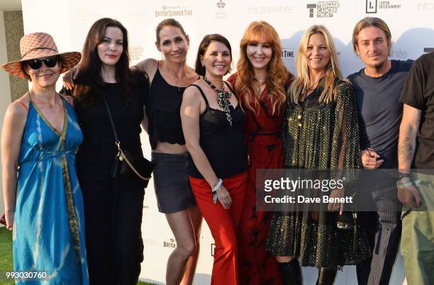 Helen McCrory, Liv Tyler, Rosemary Ferguson, Sadie Frost, Charlotte Tilbury, Kate Moss and Darren Strowger attend the London launch of intothewhite,...