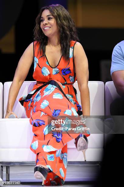 Regina Hall speaks onstage during the 2018 Essence Festival presented by Coca-Cola at Ernest N. Morial Convention Center on July 6, 2018 in New...