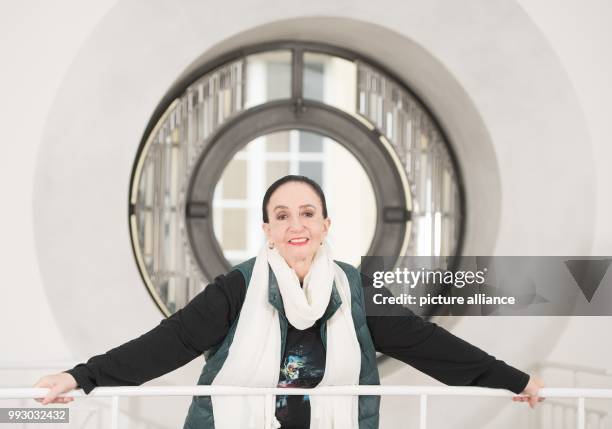 Dpatop - Marcia Haydee, the former primaballerina, choreographer and director of the Stuttgart Ballet, photoraphed at the opera house in Stuttgart,...