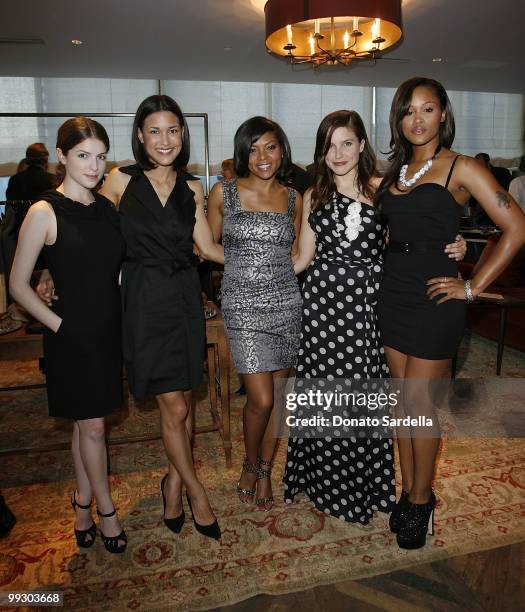 Actresses Anna Kendrick, Julia Jones, Taraji Henson, Sophia Bush and singer Eve attend Ann Taylor's Exclusive Fall 2010 Collection Preview at Soho...