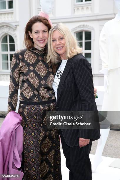 Julia Malik and Micaela Sabatier, CEO Strenesse, during the Strenesse presentation as part of Der Berliner Salon Spring/Summer 2019 at...