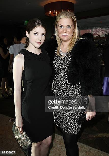 Actress Anna Kendrick and President of Ann Taylor Christine Beauchamp attend Ann Taylor's Exclusive Fall 2010 Collection Preview at Soho House on May...