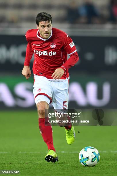 Kaiserslautern's Benjamin Kessel in action during the German 2nd division Bundesliga soccer match between 1. FC Kaiserslautern and VfL Bochum at the...