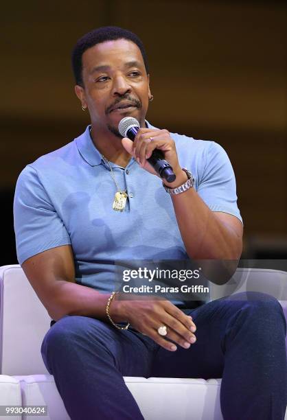 Russell Hornsby speaks onstage during the 2018 Essence Festival presented by Coca-Cola at Ernest N. Morial Convention Center on July 6, 2018 in New...