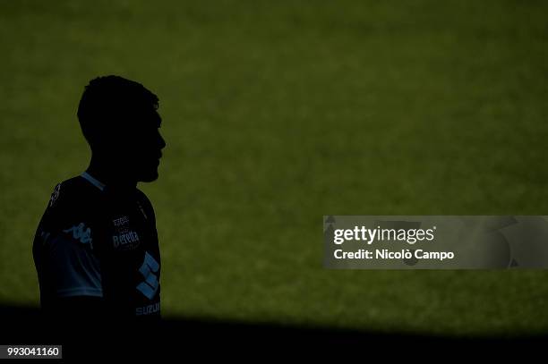 Andrea Belotti looks on during Torino FC first training of the season 2018-2019.