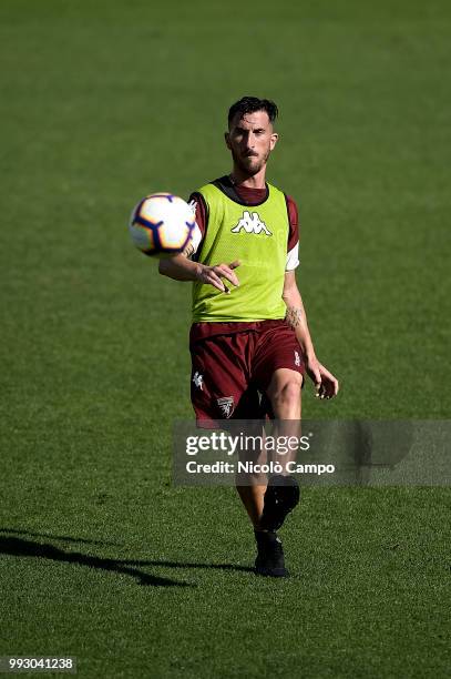 Mirko Valdifiori in action during Torino FC first training of the season 2018-2019.