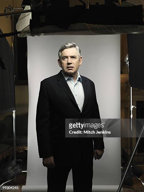 Former UK Prime Minister Gordon Brown poses for a portrait shoot in London March 14, 2010.