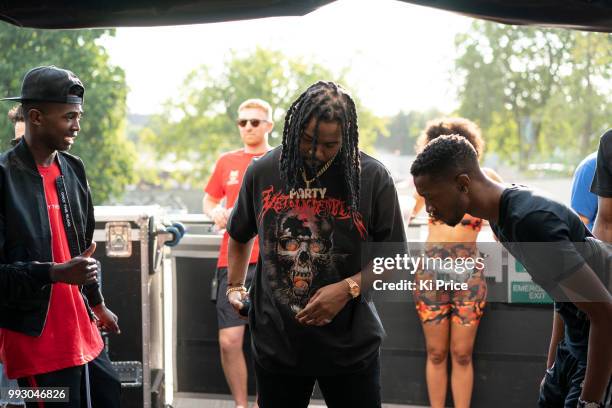 PartyNextDoor performs during Wireless Festival 2018 at Finsbury Park on July 6, 2018 in London, England.