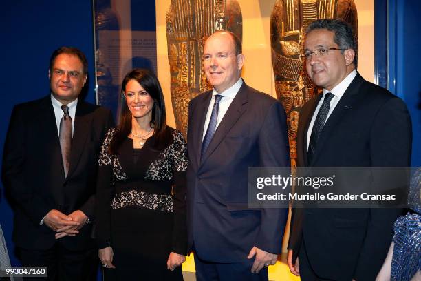 Ehab Badawy, Rania El Mashat, Ministry of Tourism of Egypt, Prince Albert II of Monaco and SEM Khaled Elanany, Ministry of Antiquities of Egypt...