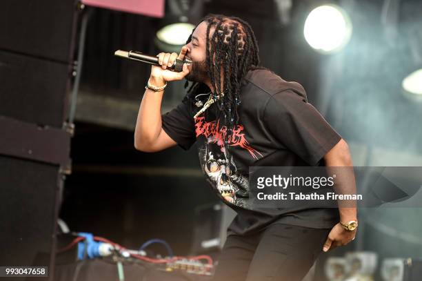 Performs on the Main Stage on Day 1 of Wireless Festival 2018 at Finsbury Park on July 6, 2018 in London, England.