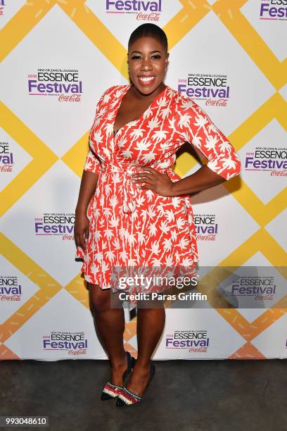 Symone Sanders attends the 2018 Essence Festival presented by Coca-Cola at Ernest N. Morial Convention Center on July 6, 2018 in New Orleans,...