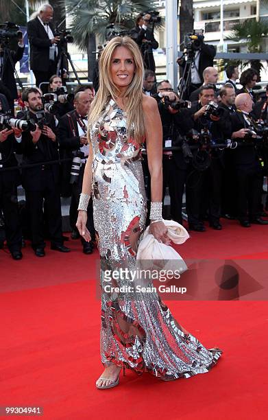 Tiziana Rocca attends the "Wall Street: Money Never Sleeps" Premiere at the Palais des Festivals during the 63rd Annual Cannes Film Festival on May...