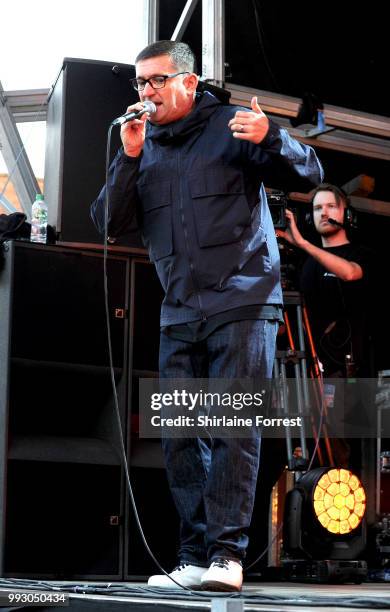 Paul Heaton performs during Sounds of the City at Castlefield Bowl on July 6, 2018 in Manchester, England.