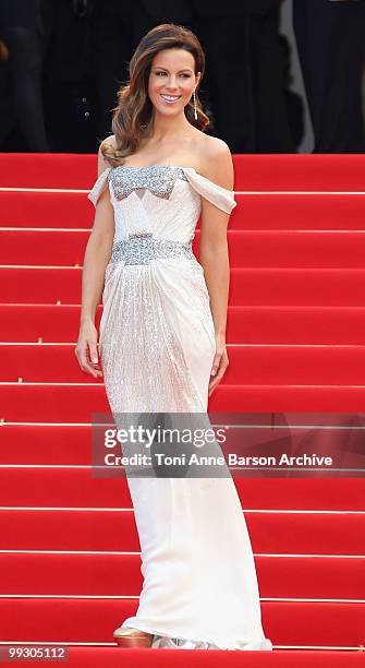 Actress Kate Beckinsale attends the 'Il Gattopardo' premiere held at the Palais des Festivals during the 63rd Annual International Cannes Film...