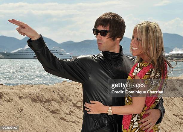 Singer Liam Gallagher and wife Nicole Appleton attend 'The Longest Cocktail Party ' Photo Call held at the Terraza Martini during the 63rd Annual...