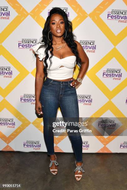 Remy Ma attends the 2018 Essence Festival presented by Coca-Cola at Ernest N. Morial Convention Center on July 6, 2018 in New Orleans, Louisiana.