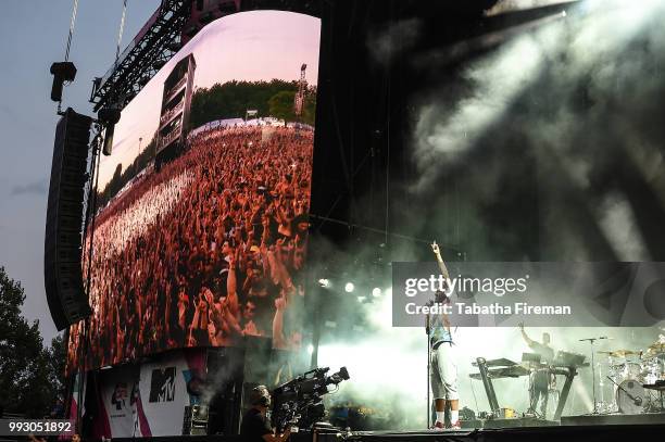 Cole headlines the main stage on Day 1 of Wireless Festival 2018 at Finsbury Park on July 6, 2018 in London, England.