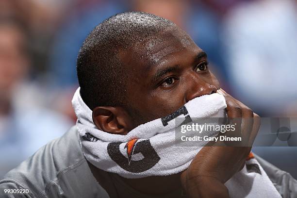 Jason Richardson of the Phoenix Suns looks on from the bench during the game against the Milwaukee Bucks on April 3, 2010 at the Bradley Center in...