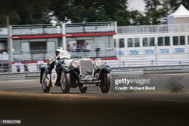 Singer LM 1936 competes during the Day Practice at Le Mans Classic 2018 on July 6, 2018 in Le Mans, France.