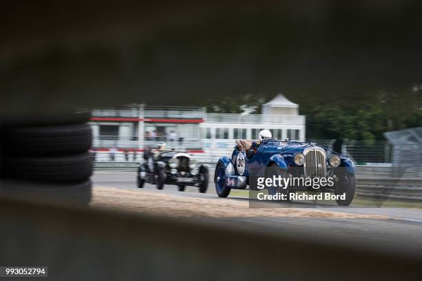 Delahaye 135 S 1935 competes during the Day Practice at Le Mans Classic 2018 on July 6, 2018 in Le Mans, France.