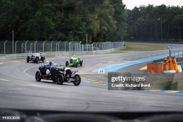 Bentley 3.0L Tourer 1926 competes during the Day Practice at Le Mans Classic 2018 on July 6, 2018 in Le Mans, France.