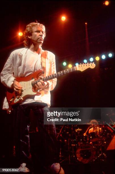 Guitarist Andy Summers of The Police performs on stage at the Rosemont Horizon in Rosemont, Illinois, June 13, 1986.