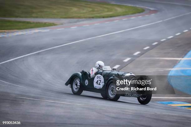 Morgan 43194 1937 competes during the Day Practice at Le Mans Classic 2018 on July 6, 2018 in Le Mans, France.