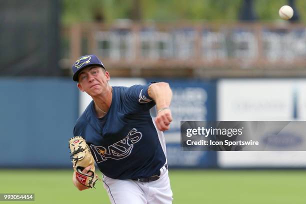 Port Charlotte, FL 2018 Tampa Bay Rays first round pick 18-year-old left-hander Matthew Liberatore makes his professional debut as the starting...