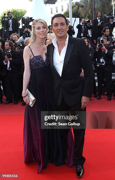 Singer Dany Brillant with guest attend the "Wall Street: Money Never Sleeps" Premiere at the Palais des Festivals during the 63rd Annual Cannes Film...