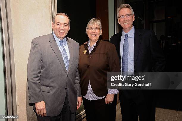 News personality Mike Huckabee, Director of Public Affairs and Government Relations Executive Director, Mary Luehrsen, and President & CEO, NAMM, Joe...