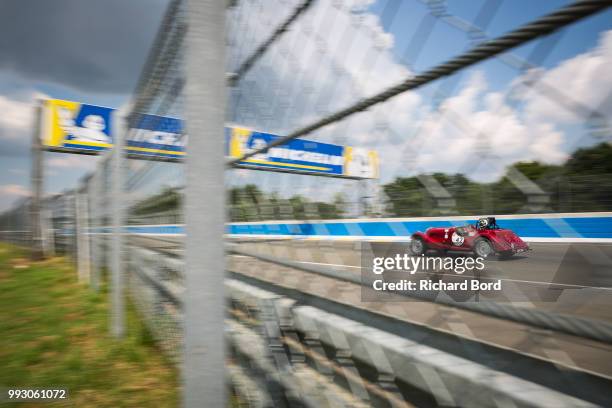 AMorgan +4 1953 competes during the Day Practice at Le Mans Classic 2018 on July 6, 2018 in Le Mans, France.