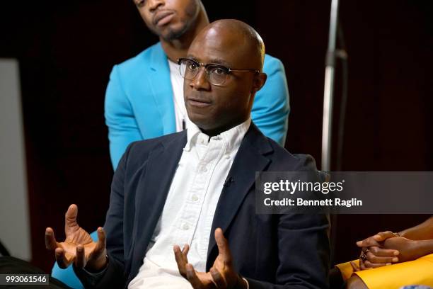 Barry Jenkins speaks onstage at 'If Beale Street Could Talk' Movie Cast and Filmmakers at Essence Festival 2018 on July 6, 2018 in New Orleans,...