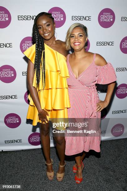 KiKi Layne and Cori Murray attend 'If Beale Street Could Talk' Movie Cast and Filmmakers at Essence Festival 2018 on July 6, 2018 in New Orleans,...