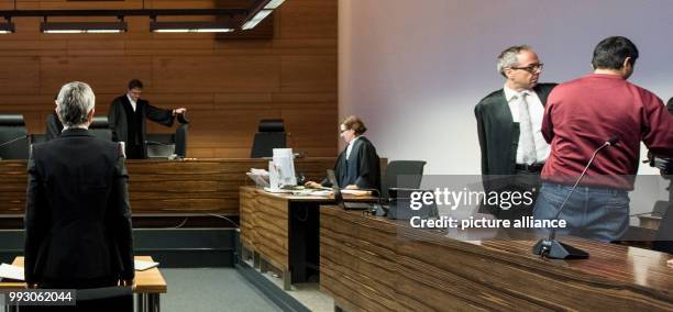 Ursula Wittwer-Backofen , an expert from the Freiburg University for Forensic Anthropology, waiting to giver her testimony in a courtroom of the...