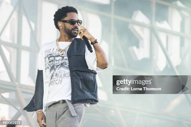 Big Sean performs during Wireless Festival 2018 at Finsbury Park on July 6th, 2018 in London, England.