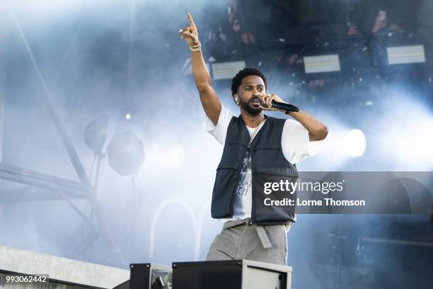 Big Sean performs during Wireless Festival 2018 at Finsbury Park on July 6th, 2018 in London, England.