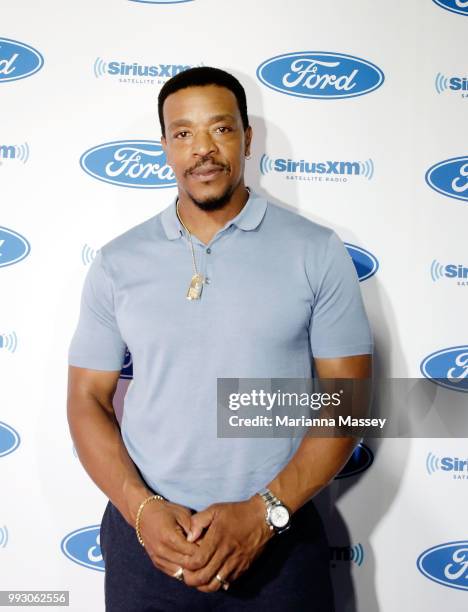 Actor Russell Hornsby poses for a photo during the SiriusXM's Heart & Soul Channel Broadcasts from Essence Festival on July 6, 2018 in New Orleans,...