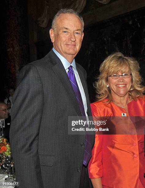 Bill O'Reilly and Terri Krueger attend the Wounded Warrior Project's 4th annual Courage Awards & Benefit dinner at Cipriani 42nd Street on May 13,...