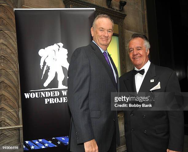 Bill O'Reilly and Tony Sirico attend the Wounded Warrior Project's 4th annual Courage Awards & Benefit dinner at Cipriani 42nd Street on May 13, 2010...