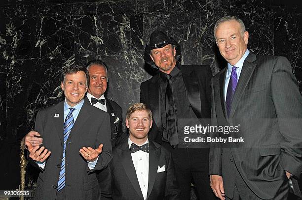 Bob Costas,Tony Sirico,Trace Adkins, Bill O'Reilly and a wounded warrior attend the Wounded Warrior Project's 4th annual Courage Awards & Benefit...