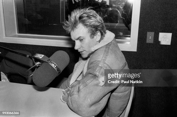 Sting of the Police at WMET Radio in Chicago, Illinois, November 9, 1982.