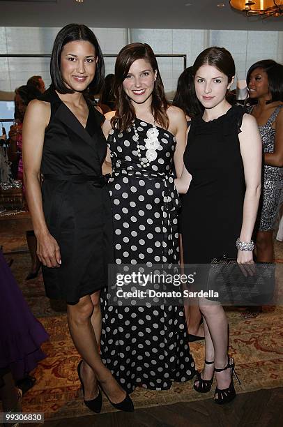 Actresses Julia Jones, Sophia Bush and Anna Kendrick attends Ann Taylor's Exclusive Fall 2010 Collection Preview at Soho House on May 13, 2010 in...