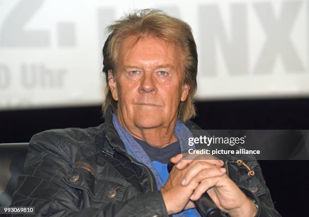 Singer, composer and supporter of the Welthungerhilfe Howard Carpendale participates in a press conference in Cologne, Germany, 7 November 2017....