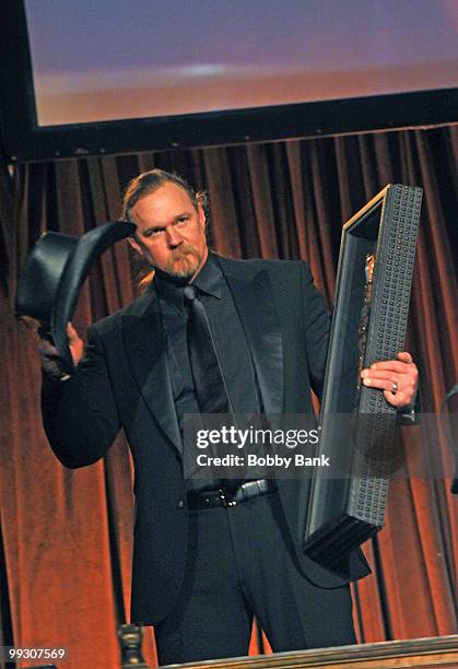 Trace Adkins attends the Wounded Warrior Project's 4th Annual Courage Awards & Benefit dinner at Cipriani 42nd Street on May 13, 2010 in New York...