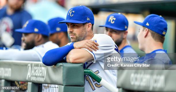 The Kansas City Royals' Whit Merrifield during a game against the Boston Red Sox on Friday, July 6 at Kauffman Stadium in Kansas City, Mo.