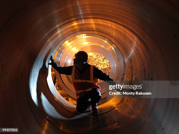 engineer inspecting forged steel - sheffield steel stock pictures, royalty-free photos & images