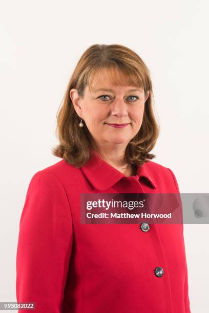 Leanne Wood, Leader of Plaid Cymru and Welsh Assembly Member for Rhondda, poses for a picture on June 29, 2016 in Cardiff, United Kingdom. Leanne...