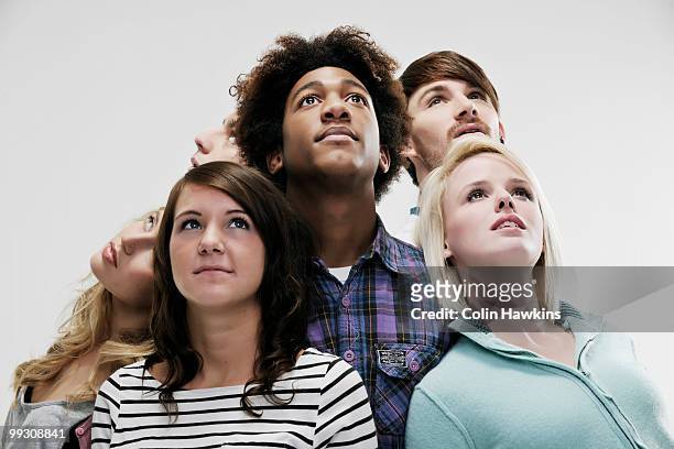 group of 6 young people - medium group of people stock pictures, royalty-free photos & images